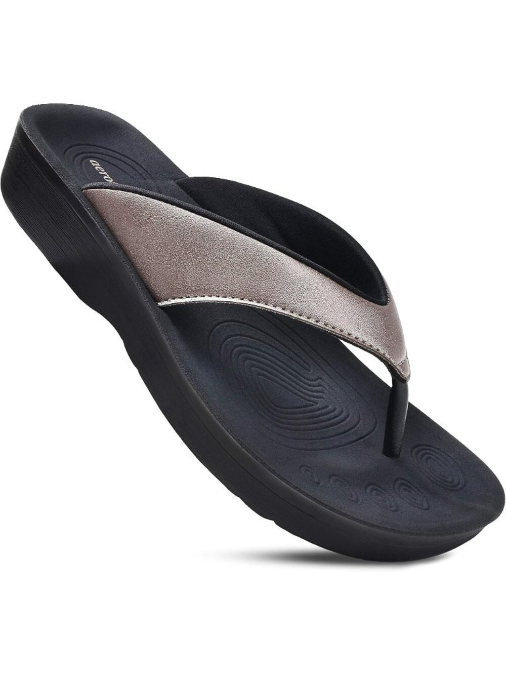 🆕Women's Pearly Brown Comfy Arch Support Flip Flops Orthopedic Sandals Slip on